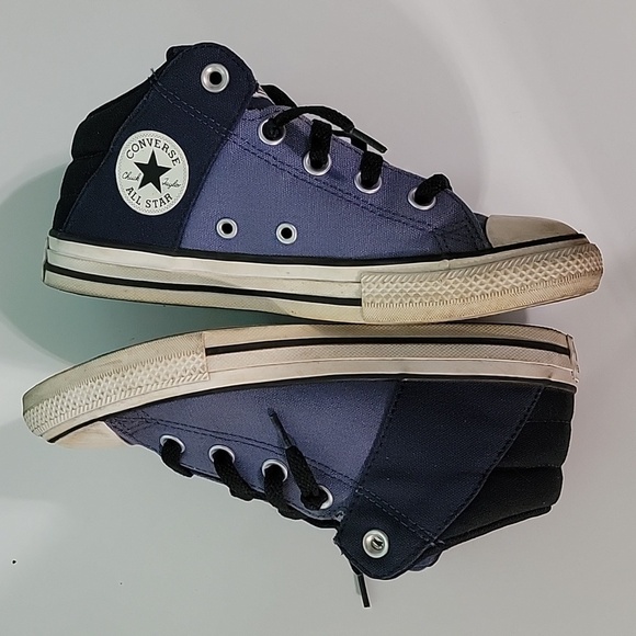 Boys Converse Chuck Taylor All Star Axel Slip-Ons, Blue/Black, Size 3, Pre-owned - Picture 3 of 13